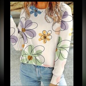 Floral Print Women's Top